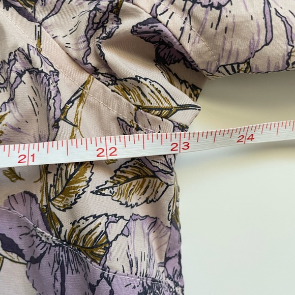 Duluth Trading | Lavender Floral Button Up Shirt - Picture 5 of 7